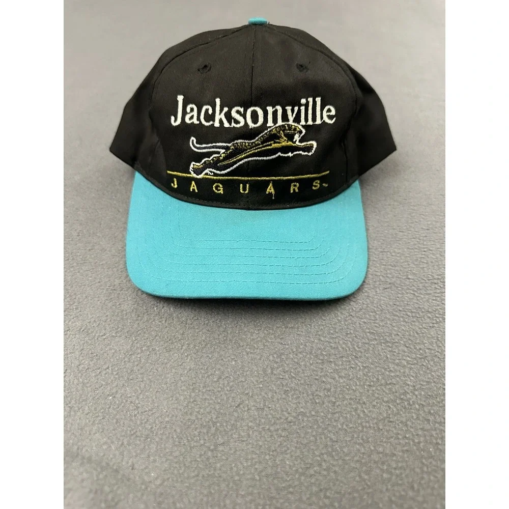 Vintage 90s Jacksonville Jaguars Banned Logo Snapback Hat Cap Great Shape